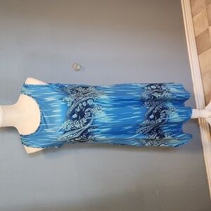 Amazon Essentials sleeveless paisley print satin midi summer dress